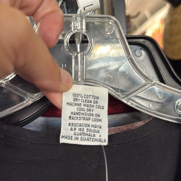 Vintage Woven Ikat Stripe Button Vest – Size Large - Picture 5 of 5